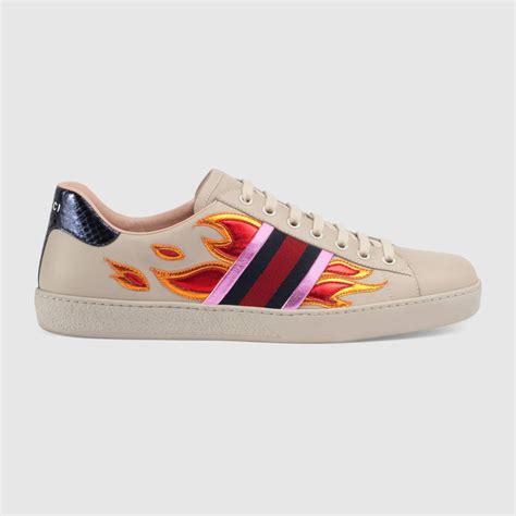 gucci aces flames instagram|Gucci ace tennis shoes.